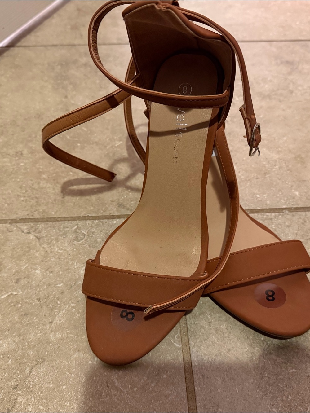 Women’s Tan Ankle-Strap Sandals